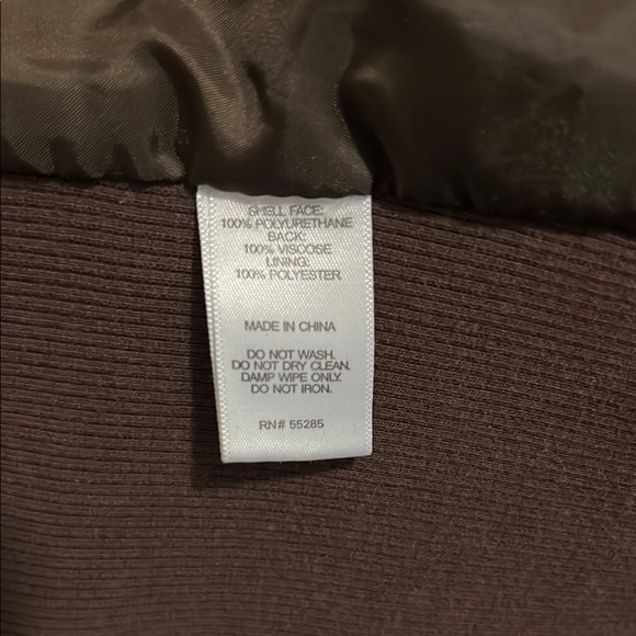 Express Women's Brown Faux-Leather jacket, size M - Picture 5 of 11